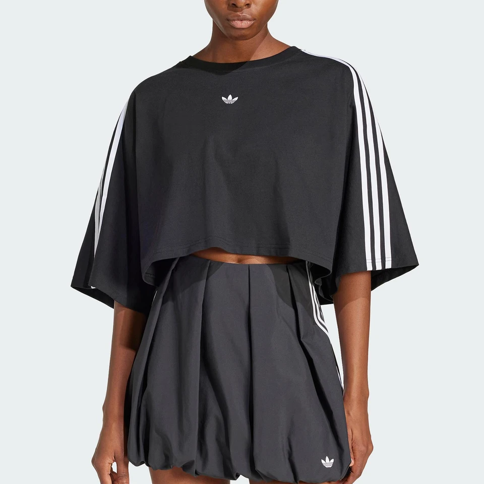 Adidas Originals Women's Three Stripes Knit Crop Top JY8884