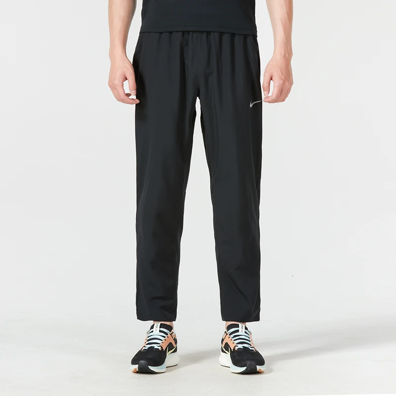 Nike Men's Sports Pants Straight-Leg Sweatpants Woven Quick-Dry Breathable Ice Silk Casual Pants Fb7491-010