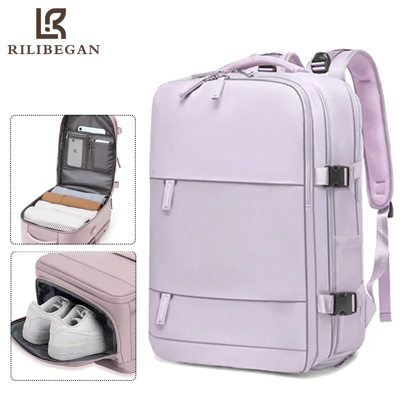 Concise USB Charging Laptop Backpack Women Bag High Quality Nylon Business Computer Backpack Women Outdoor Travel Backpack Women