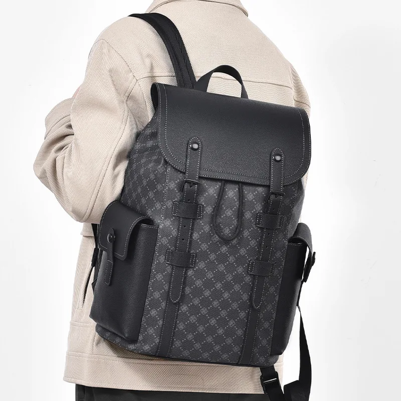 2026 New Backpack Versatile Casual Texture Business Laptop Bag Travel Men's High-end Backpack