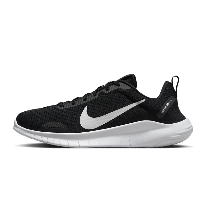 Nike's New Barefoot 12Flex Soft-Soled Lightweight Cushioning Training Running Shoes for Women Tanjun Lightweight Design Comfortable Fit Outdoor Sports Running Shoes Classic Black and White Minimalist