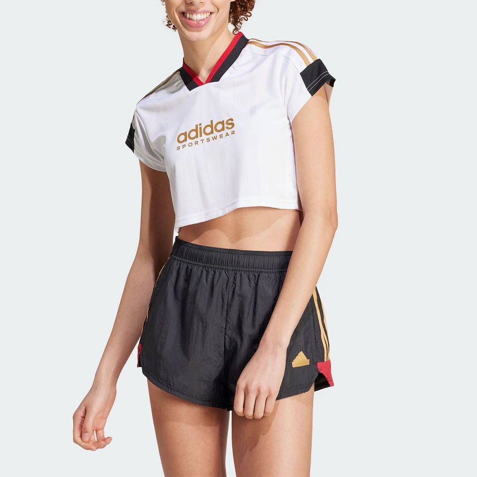 Adidas Official Genuine Summer New Women's Short Slim Fit Sports Casual T-Shirt IW6800