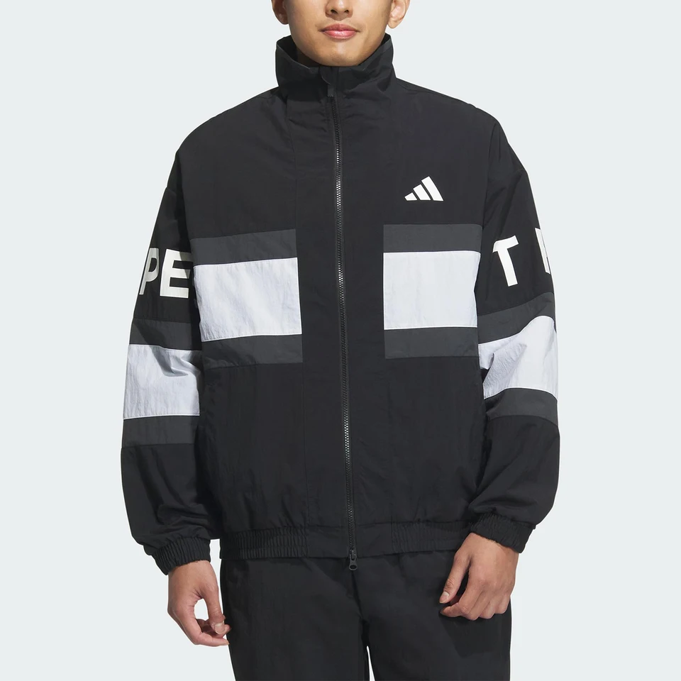 Adidas genuine WORD WOV JKT Men's Stand Collar Fashion Jacket JM2064