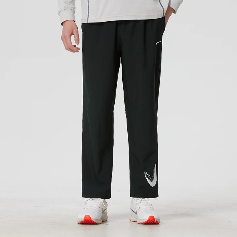 Nike Men's Outdoor Woven Long Pants, Loose Breathable Straight-Leg Pants, Casual Running Sports Pants If2202-010