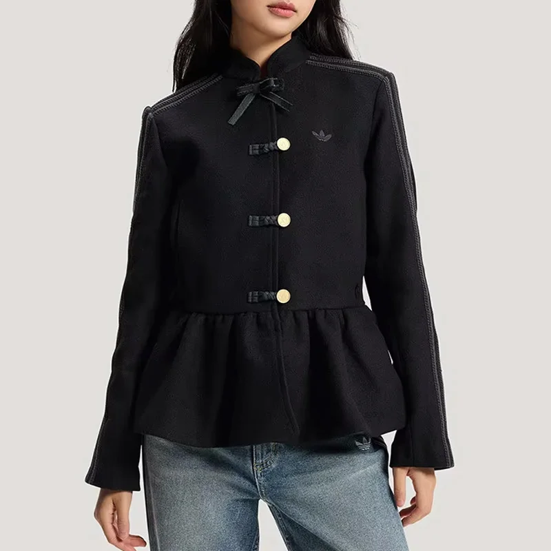 Adidas Originals 2026new Women Knitted Jacket Casual Loose Soft Warm Streetwear Outerwear Coat KR5068