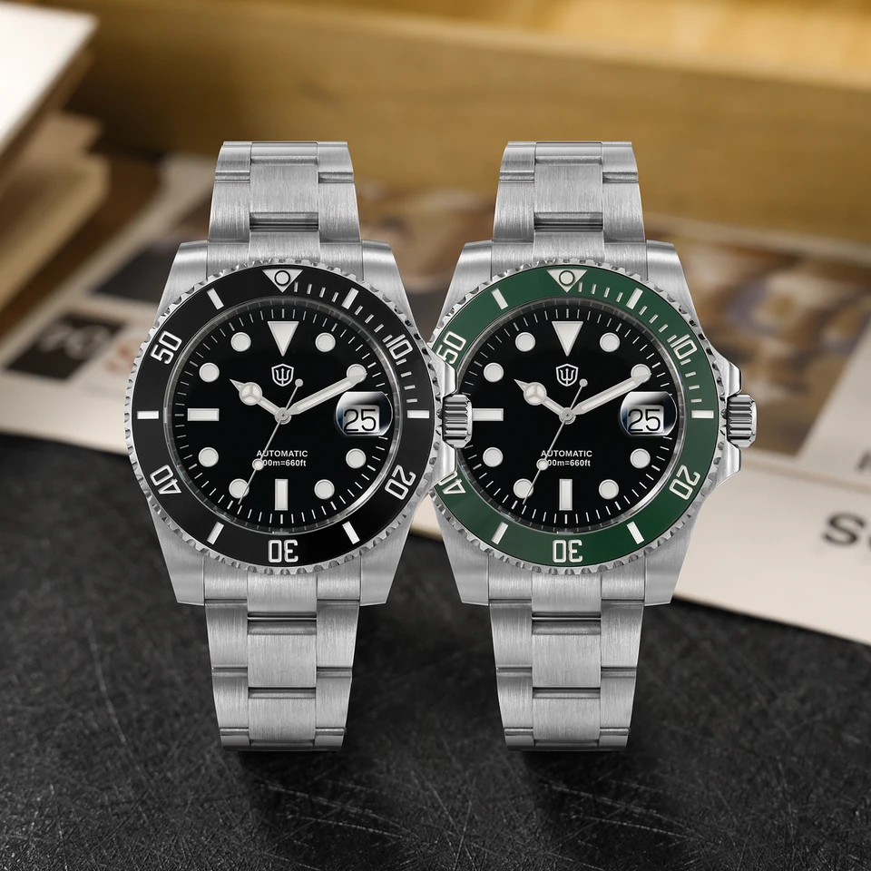 Watchdives WD5512B V2 Sub ST2130 Movt Slim Rehaut 11.8mm Including Glass  Sapphire crystal Automatic Movement Men's Watch