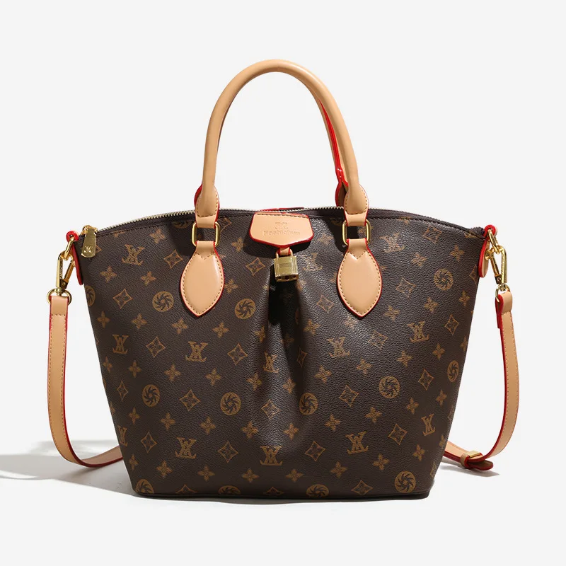 New Women's Tote Bag with Relaxed Vibe Printed Letters, Stylish Pleats, Large Capacity, Ideal for Daily Commute & Beach Getaways