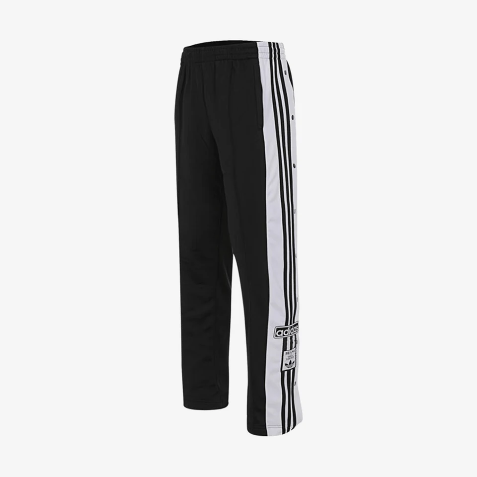 Adidas genuine Three Stripes Women's Side-slit Sport Casual Straight-leg Pants IU2519