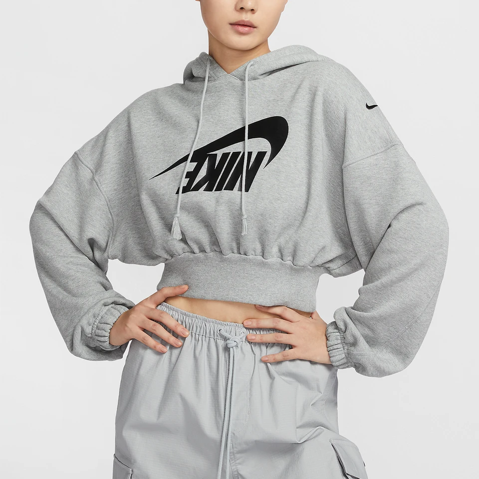 Nike Official Genuine Sportswear Women's Short French Terry Sweatshirt FV7778-063