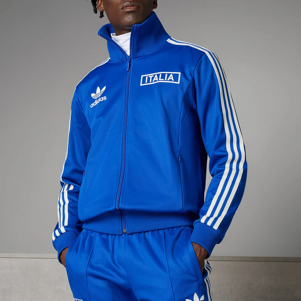 Adidas Official Authentic Three Stripes Men's Italy Team Football Jersey Jacket IU2122
