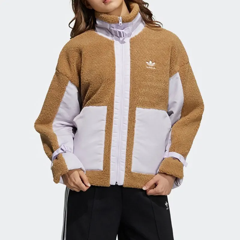 Adidas Official Authentic Originals Women's Fleece-Lined Warm Sports Jacket GL6407