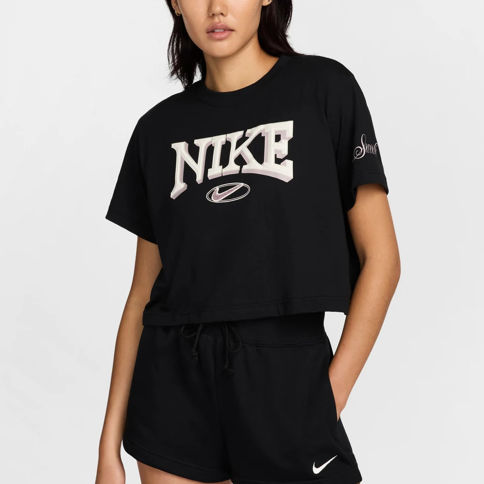 Nike Official Authentic Autumn New Women's Fashion Breathable Casual Short Sleeve T-Shirt FZ2856-010