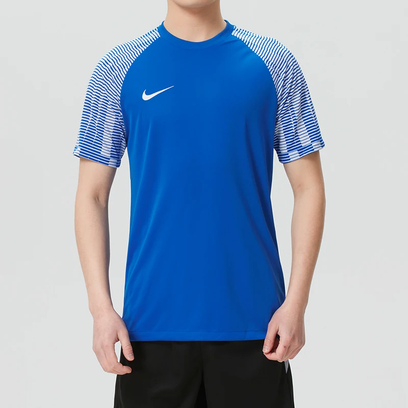 Nike Men's Sportswear Moisture-Wicking Quick-Drying Running Fitness Breathable Color-Blocked Round Neck Short-Sleeved T-Shirt Ib8761-450