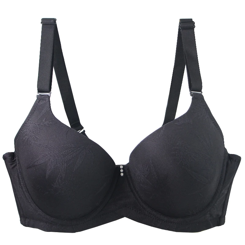 DaiNaFang Sexy Bras For Women Push Up Breathable Adjustable Bow Control Underarm Fat CDE Full Cup Underwear Plus Size Lingerie