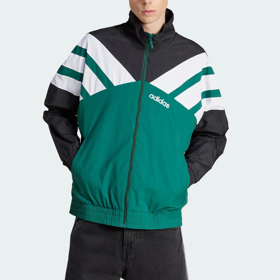 Adidas genuine Three Stripes Men's Loose Three-Stripes Sports Jacket JX3053