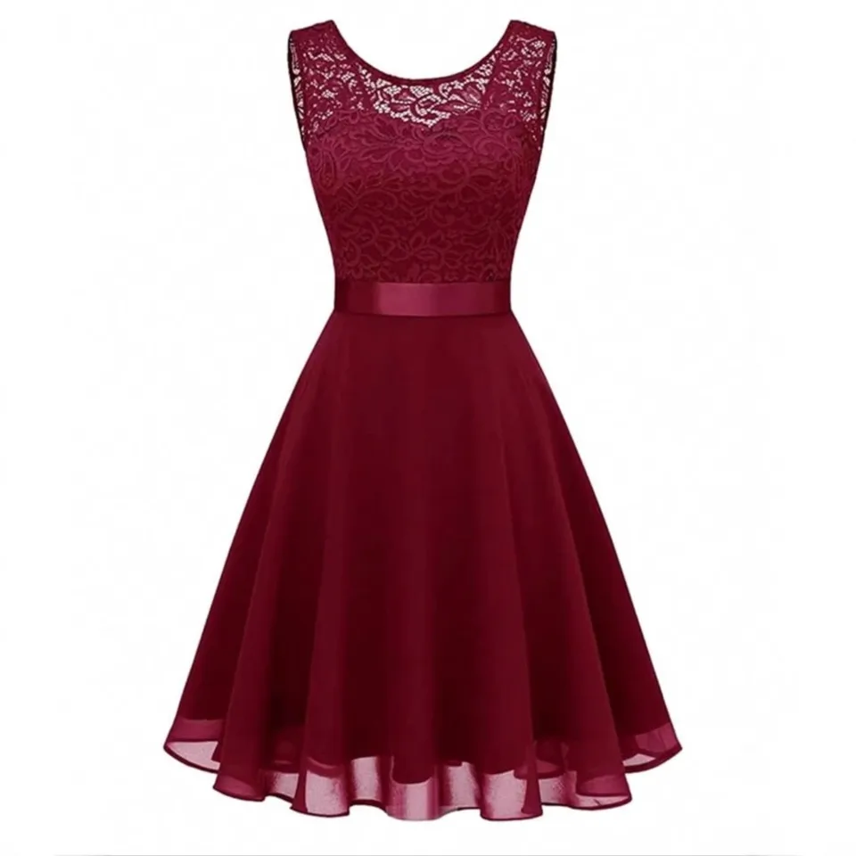 2026 Temperament A-line Dress Dresses For Woman Party Wedding Vestidos Hepburn Elegant Simple Style Slim Sleeveless Lace Straps