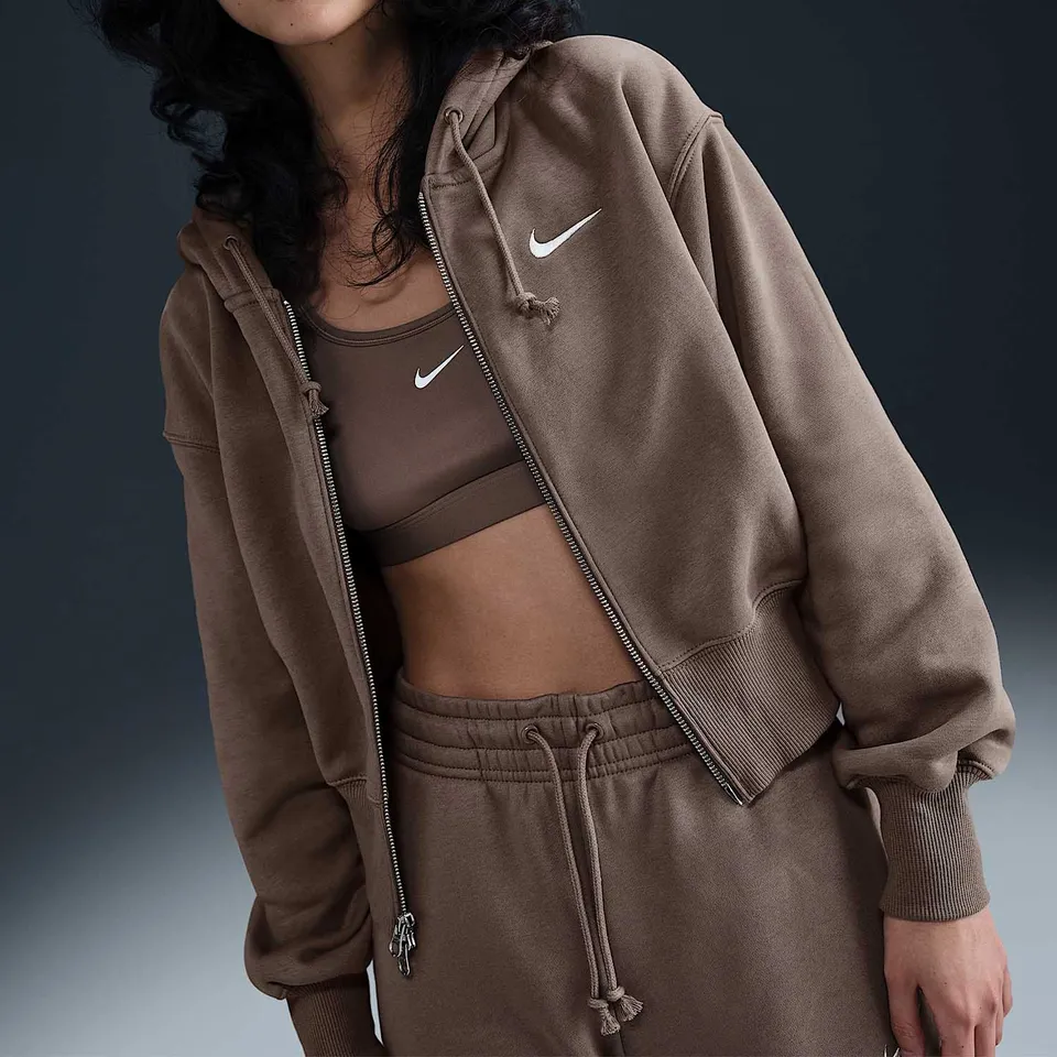 Nike Official Genuine Autumn Winter New Women's Short Waist Knitted Warm Jacket HJ0941-233