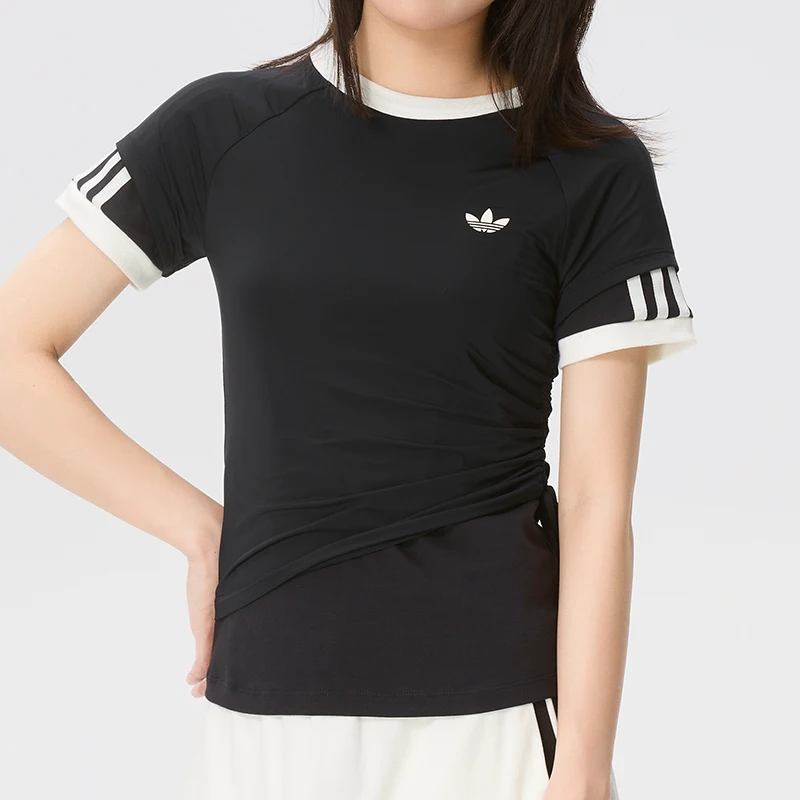 Adidas (Adidas) Trefoil T-Shirt Women's Sportswear Trendy Fashion Soft Comfortable Breathable Short-Sleeved Top Kw4528