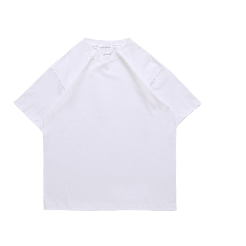 2024 Heavyweight T Shirt Fashion Vintage T Shirts Menswear 240g Custom Solid Color Basic Large Version Of Men's Short Sleeve T